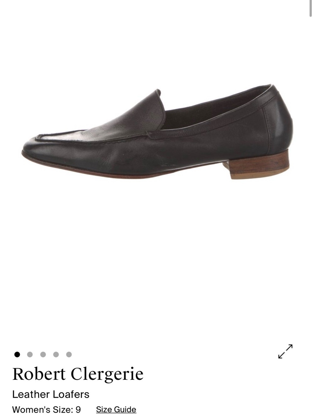Robert Clergerie Brown Leather Slip-On Loafers